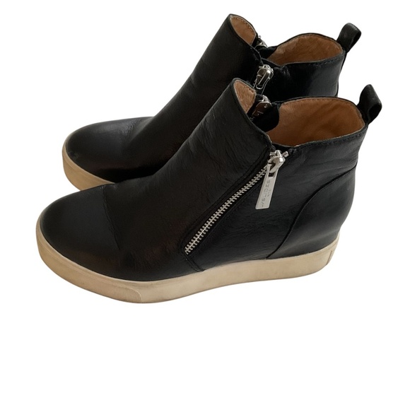 J/Slides NYC Sky Sneaker Boothies Sz 5M Zip Up Sides Ankle Almond Toe Streetwear - Picture 2 of 9